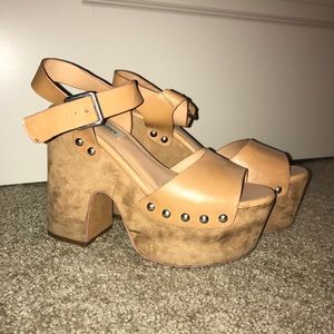Steve Madden chunky platform 70s heel